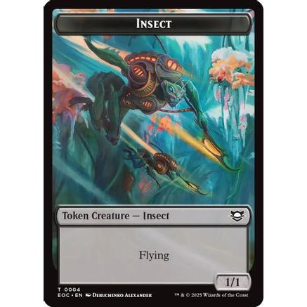 Insect // Golem (0013) Double-Sided Token (EOC-4 // 13) - Commander: Edge of Eternities