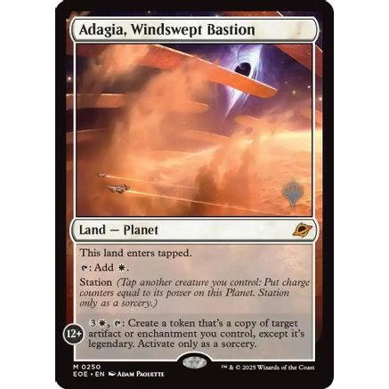 Adagia, Windswept Bastion (PPEOE-250) - Promo Pack: Edge of Eternities Foil
