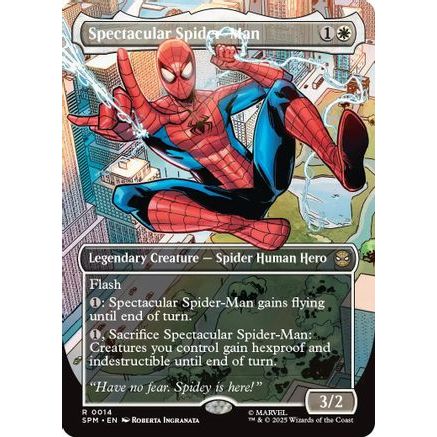Spectacular Spider-Man (Borderless) (SPM-014) - Marvel's Spider-Man Foil