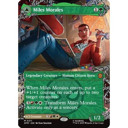 Miles Morales (0211) (Borderless) (SPM-211) - Marvel's Spider-Man Foil