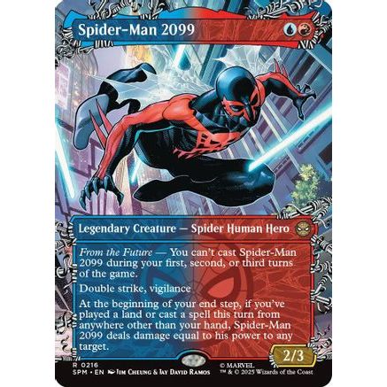 Spider-Man 2099 (0216) (Borderless) (SPM-216) - Marvel's Spider-Man Foil