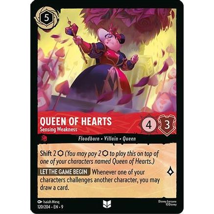 Queen of Hearts - Sensing Weakness (120/204) - Fabled