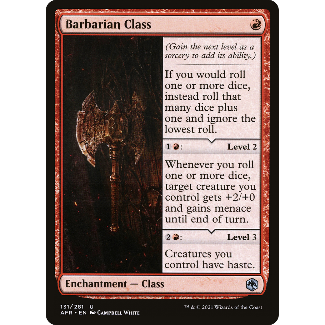 Barbarian Class (AFR-131) - Adventures in the Forgotten Realms Foil