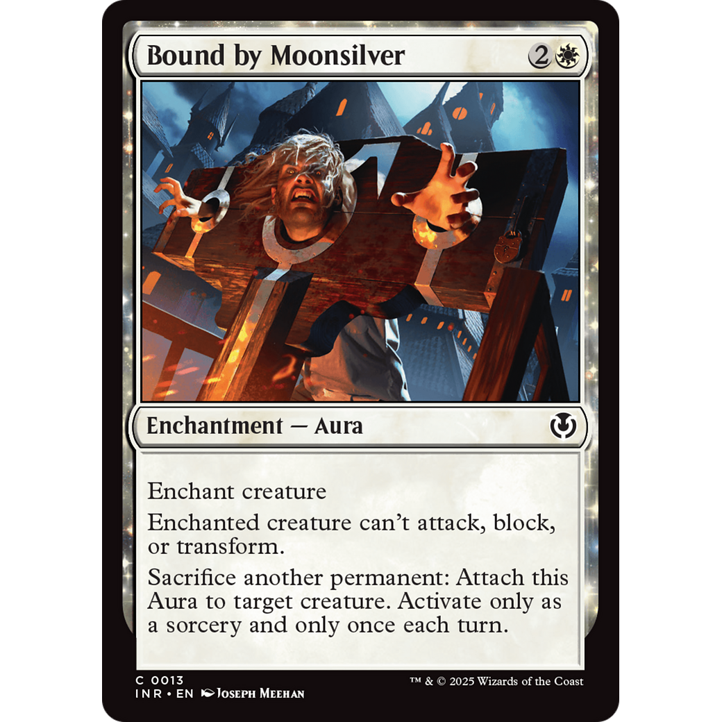 Bound by Moonsilver (INR-013) - Innistrad Remastered: (enchantment) Foil