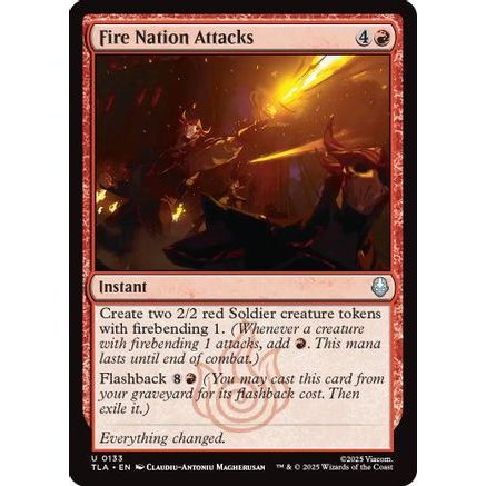 Fire Nation Attacks (TLA-133) - Avatar: The Last Airbender Foil