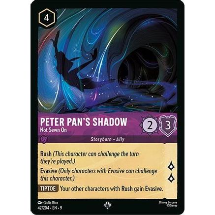 Peter Pan's Shadow - Not Sewn On (42/204) - Fabled Cold Foil