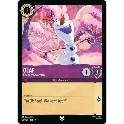 Olaf - Friendly Snowman (55/204) - Fabled Cold Foil
