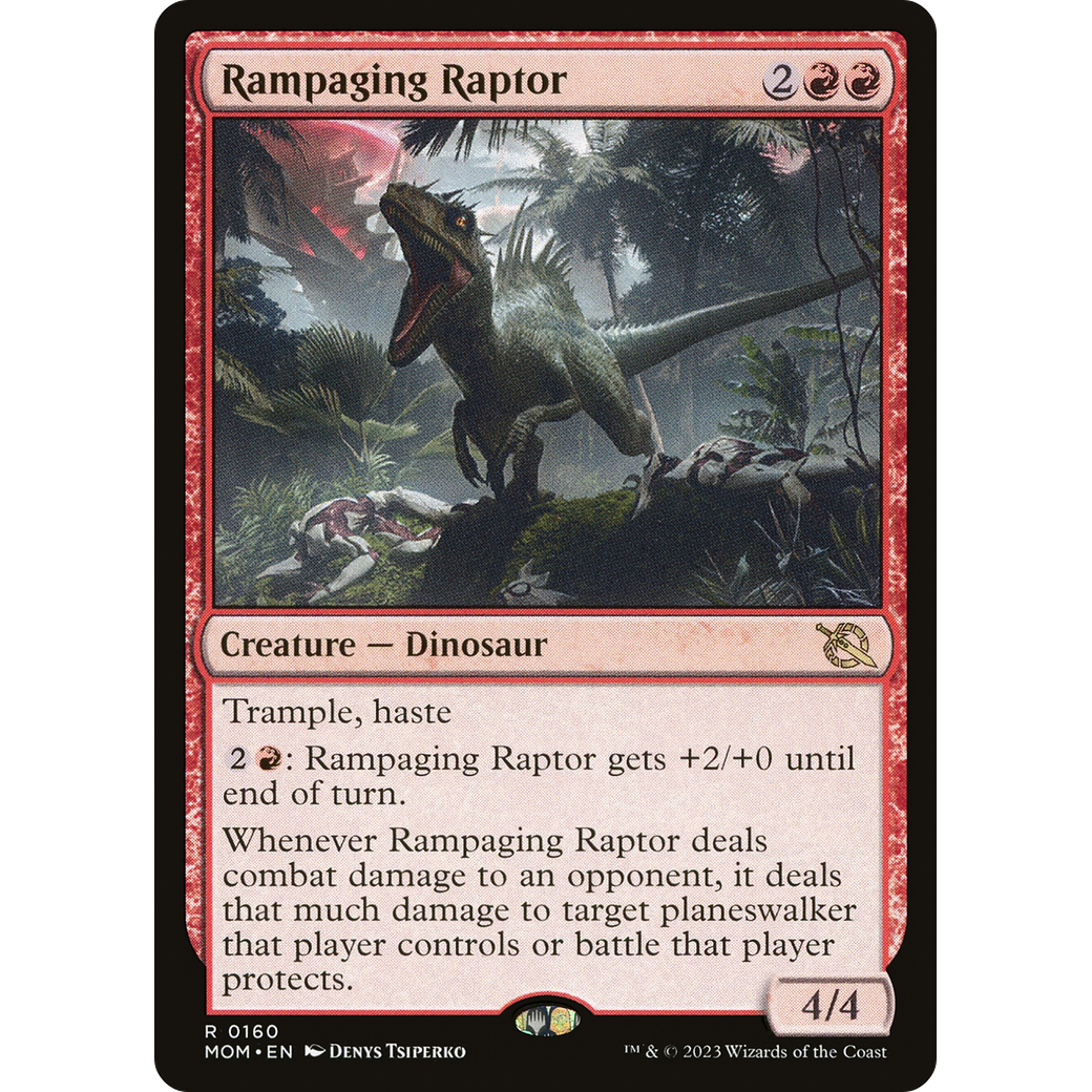 Rampaging Raptor (MOM-160) - March of the Machine Foil