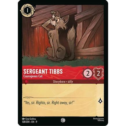 Sergeant Tibbs - Courageous Cat (128/204) - Fabled Cold Foil