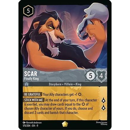 Scar - Finally King (175/204) - Fabled Cold Foil