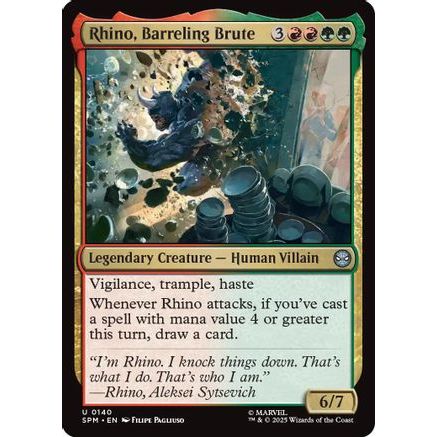 Rhino, Barreling Brute (SPM-140) - Marvel's Spider-Man Foil