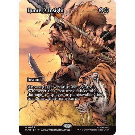 Hunter's Insight (Borderless) (MAR-035) - Marvel Eternal-Legal Foil
