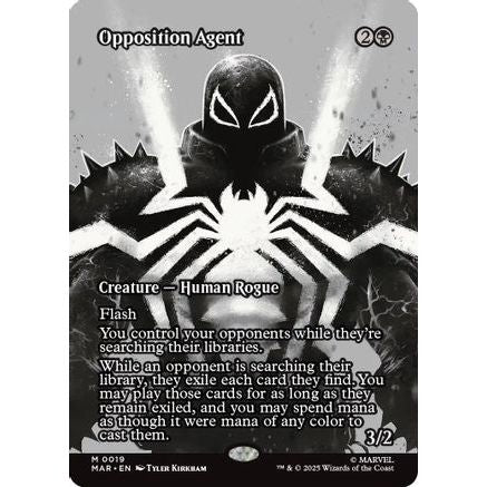 Opposition Agent (Borderless) (MAR-019) - Marvel Eternal-Legal Foil