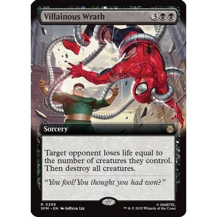 Villainous Wrath (Extended Art) (SPM-259) - Marvel's Spider-Man Foil