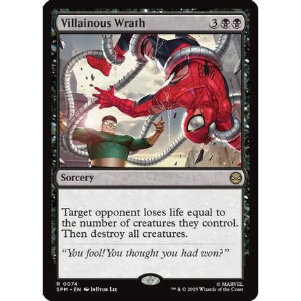 Villainous Wrath (SPM-074) - Marvel's Spider-Man Foil