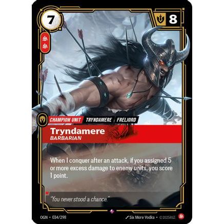Tryndamere - Barbarian (034/298) - Origins Foil