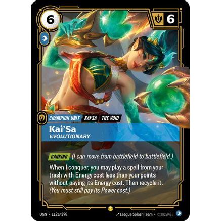 Kai'Sa - Evolutionary (Alternate Art) (112a/298) - Origins Foil