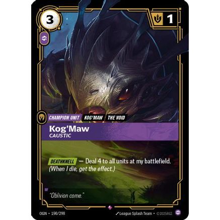 Kog'Maw - Caustic (190/298) - Origins Foil
