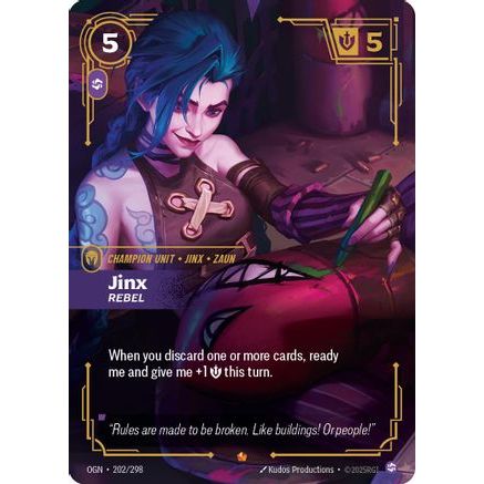 Jinx - Rebel (202/298) - Origins Foil