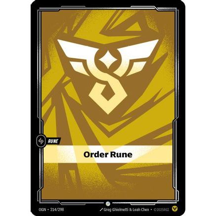 Order Rune (214/298) - Origins Foil