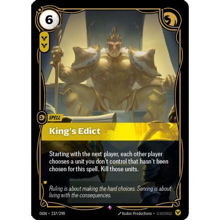 King's Edict (237/298) - Origins Foil