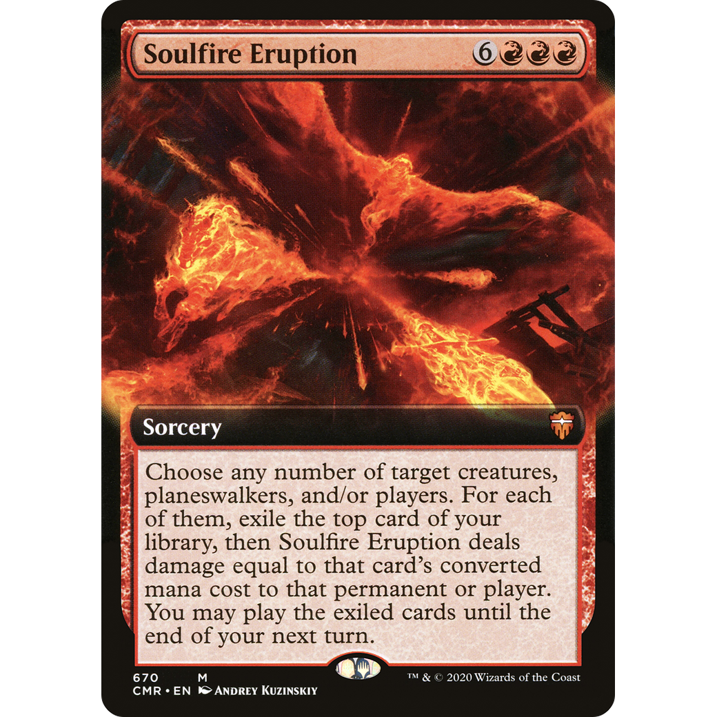 Soulfire Eruption (Extended Art) (CMR-670) - Commander Legends: (Extended Art) Foil