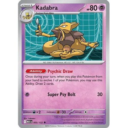 Kadabra 55 - ME01 Mega Evolution Reverse Holofoil