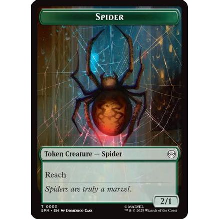 Spider // Illusion Villain Double-Sided Token (SPM-3 // 2) - Marvel's Spider-Man Foil