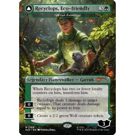 Recyclops, Eco-friendly - Garruk Relentless (SLD-2169) - Secret Lair Drop Series Foil