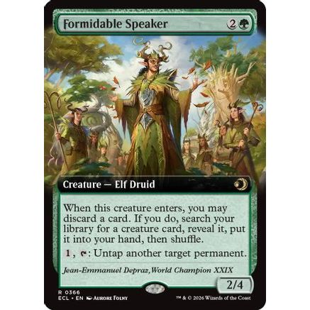 Formidable Speaker (Extended Art) (ECL-366) - Lorwyn Eclipsed
