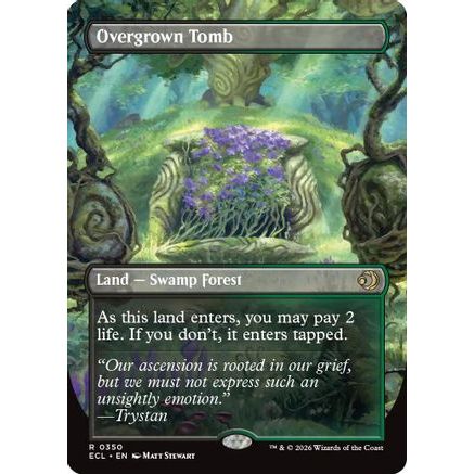 Overgrown Tomb (Borderless) (ECL-350) - Lorwyn Eclipsed Foil