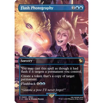 Flash Photography (Borderless) (FIC-463) - Commander: FINAL FANTASY Foil