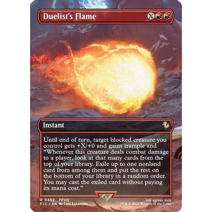 Duelist's Flame (Borderless) (FIC-452) - Commander: FINAL FANTASY Foil