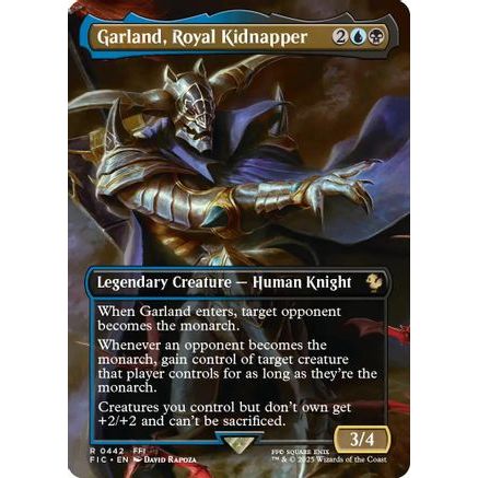 Garland, Royal Kidnapper (Borderless) (FIC-442) - Commander: FINAL FANTASY