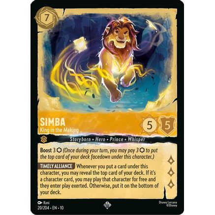 Simba - King in the Making (20/204) - Whispers in the Well Holofoil