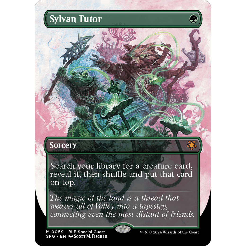 Sylvan Tutor (Borderless) (SPG-059) - Special Guests (Borderless)
