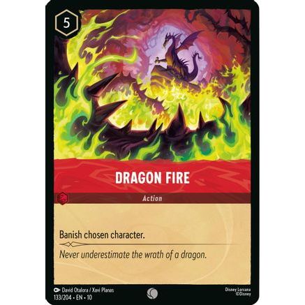 Dragon Fire (133/204) - Whispers in the Well Cold Foil