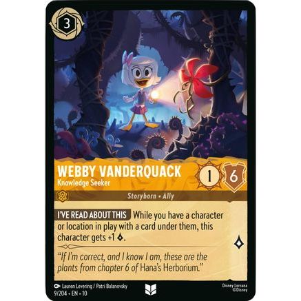 Webby Vanderquack - Knowledge Seeker (9/204) - Whispers in the Well Cold Foil