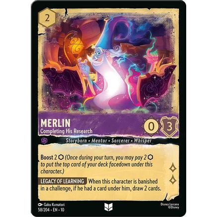 Merlin - Completing His Research (58/204) - Whispers in the Well Cold Foil