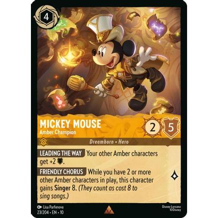 Mickey Mouse - Amber Champion (23/204) - Whispers in the Well