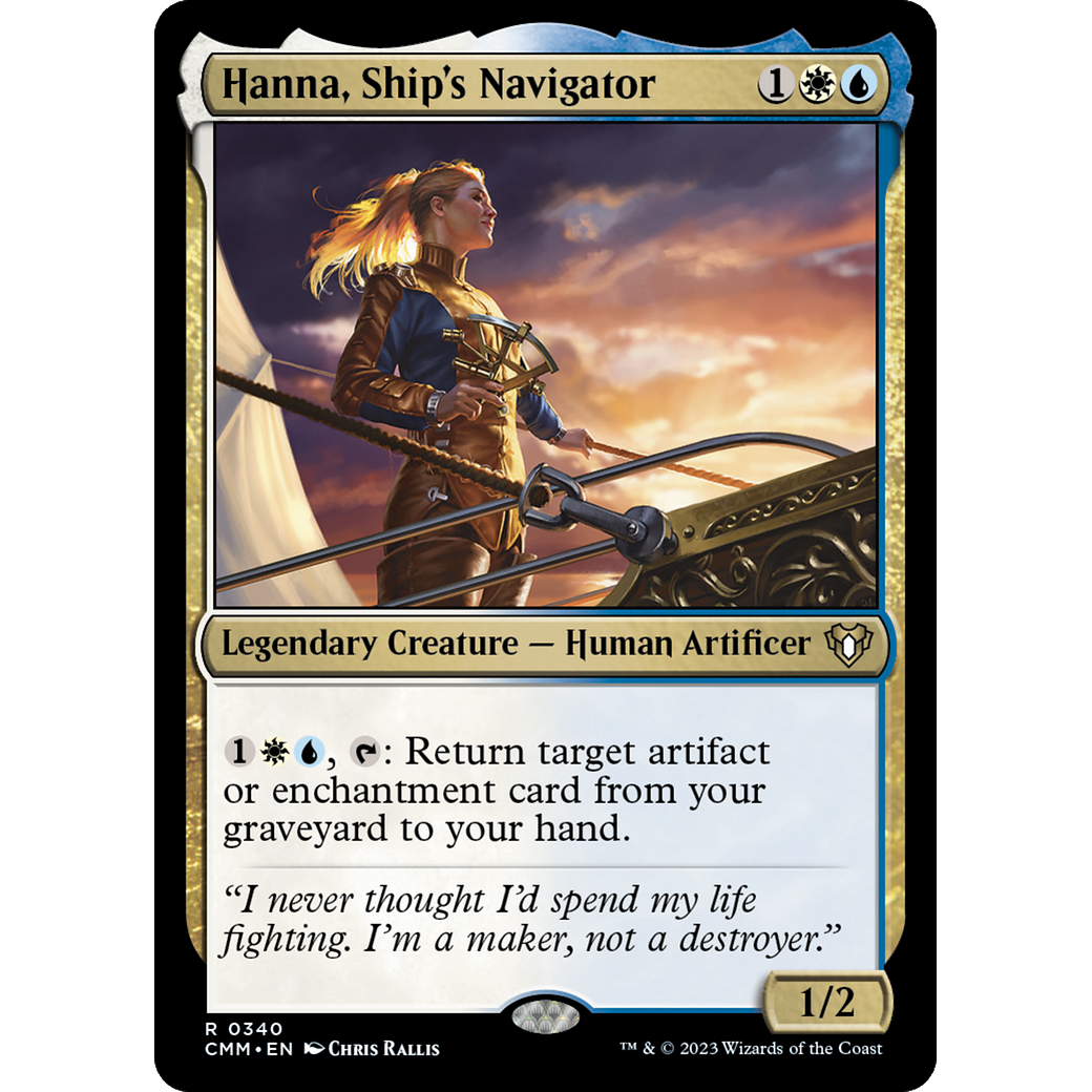 Hanna, Ship's Navigator (CMM-340) - Commander Masters Foil