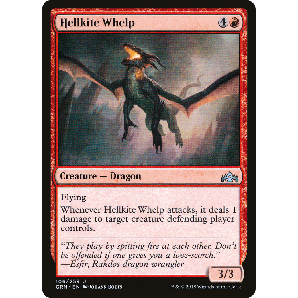 Hellkite Whelp (GRN-106) - Guilds of Ravnica Foil
