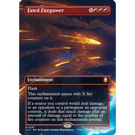 Fated Firepower (Borderless) (TLA-297) - Avatar: The Last Airbender Foil