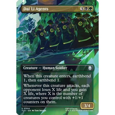 Dai Li Agents (Borderless) (TLA-306) - Avatar: The Last Airbender