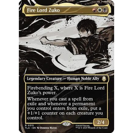 Fire Lord Zuko (Borderless) (TLA-315) - Avatar: The Last Airbender