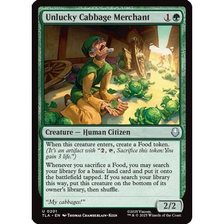Unlucky Cabbage Merchant (TLA-201) - Avatar: The Last Airbender Foil