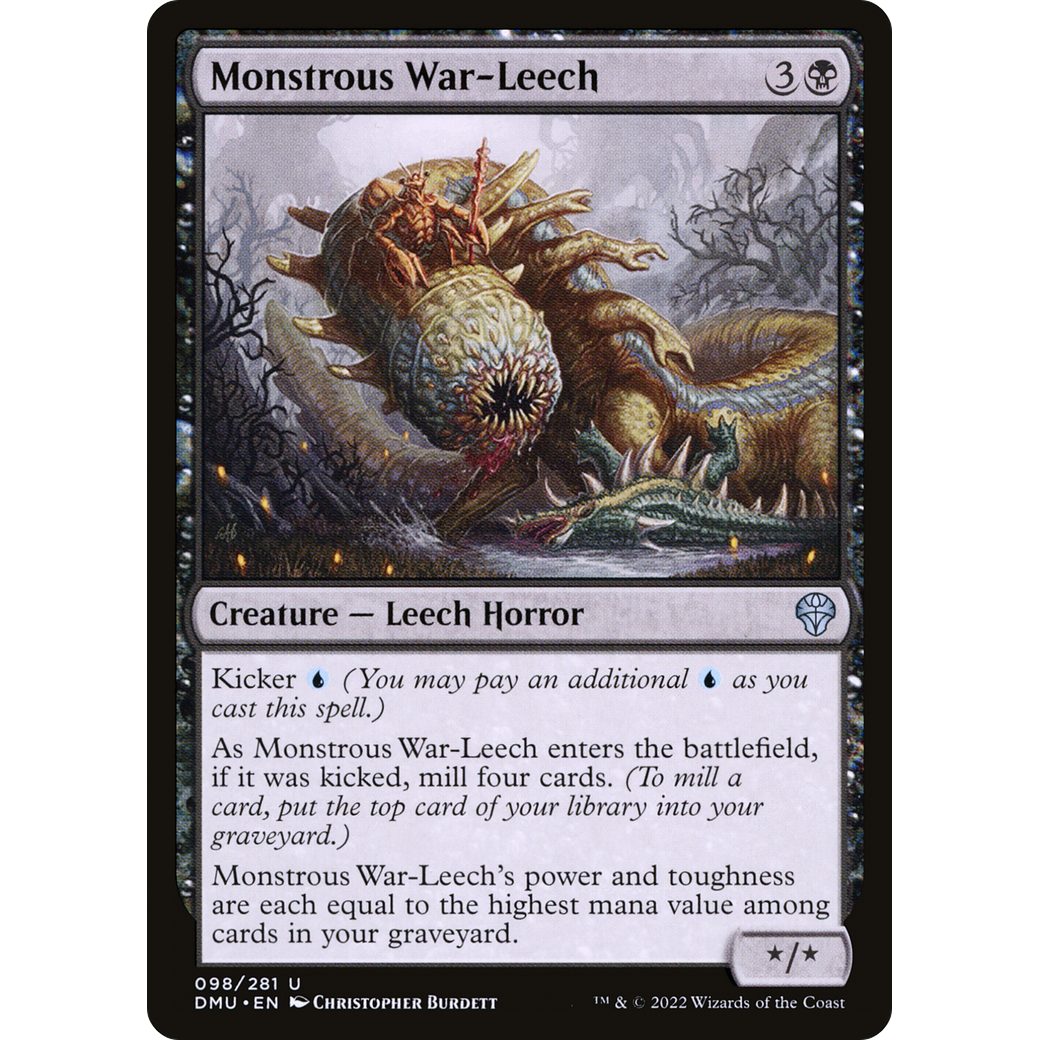 Monstrous War-Leech (DMU-098) - Dominaria United Foil