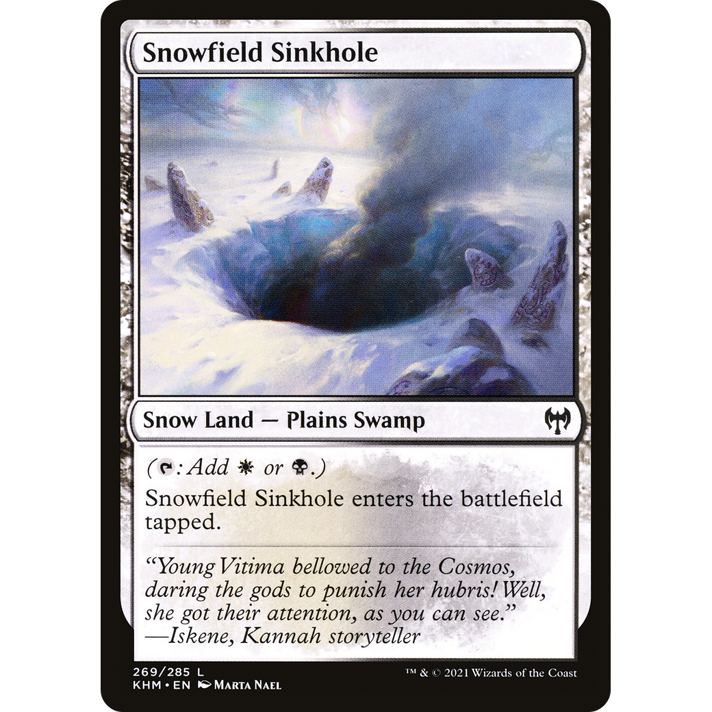 Snowfield Sinkhole (KHM-269) - Kaldheim: (snow) Foil