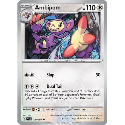 Ambipom - 079/094 79 - ME02 Phantasmal Flames Reverse Holofoil