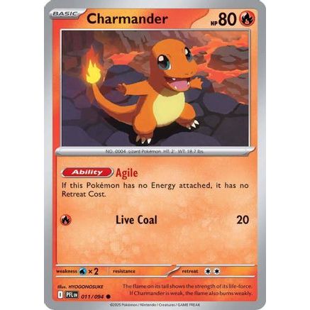 Charmander 11 - ME02 Phantasmal Flames Reverse Holofoil
